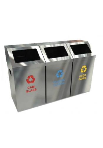 Ayrışım Kovası Krom 3lü Set ( Izgaralı )