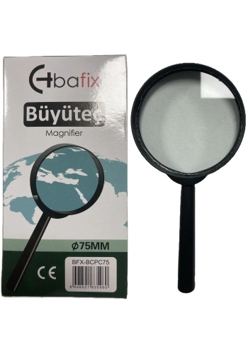 Bafix Büyüteç Cam Plastik Çerçeveli 75 MM BFX-BCPC75