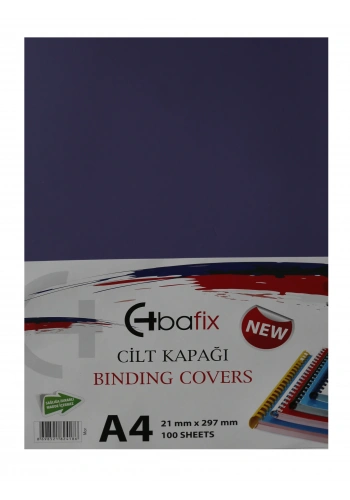 Bafix Cilt Kapağı Plastik Opak A4 160 MIC Mor