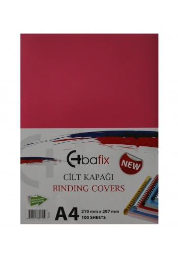Bafix Cilt Kapağı Plastik Opak A4 160 MIC Pembe