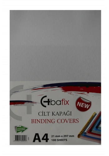 Bafix Cilt Kapağı Plastik Opak A4 160 MIC Şeffaf