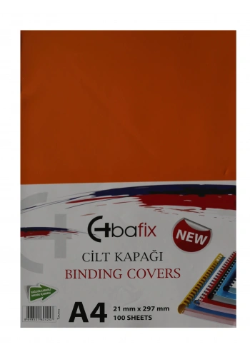 Bafix Cilt Kapağı Plastik Opak A4 160 MIC Turuncu