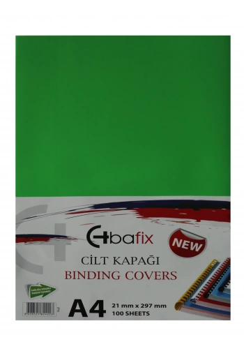 Bafix Cilt Kapağı Plastik Opak A4 160 MIC Yeşil