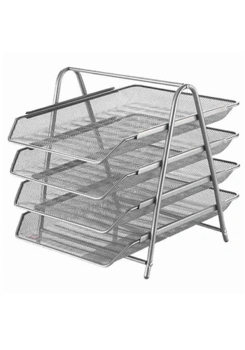 Bafix Evrak Rafı Metal Perforeli 4 Lü Siyah BFX-MER9206G