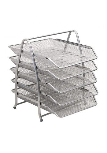 Bafix Evrak Rafı Metal Perforeli 5 Li Gri BFX-MER9207G
