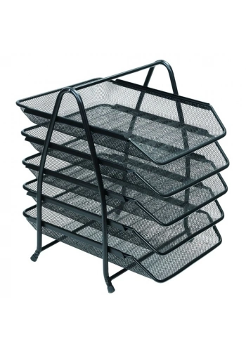 Bafix Evrak Rafı Metal Perforeli 5 Li Gri BFX-MER9207S