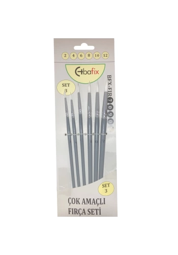 Bafix Fırça Seti Çok Amaçlı Artist 6 LI (2-4-6-8-10-12) Set-3 70903
