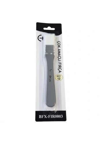 Bafix Fırça Tekli Set-12 sap gri genel kul Bfx-Fır0003
