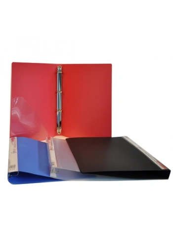 Bafix Halkalı Dosya PP 4 Halkalı A4 Kırmızı