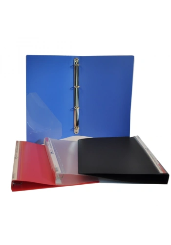 Bafix Halkalı Dosya PP 4 Halkalı A4 Mavi