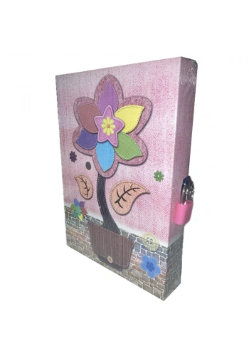 Bafix Hatıra Defteri Kilitli Karışık Desen YH32K-KRŞ