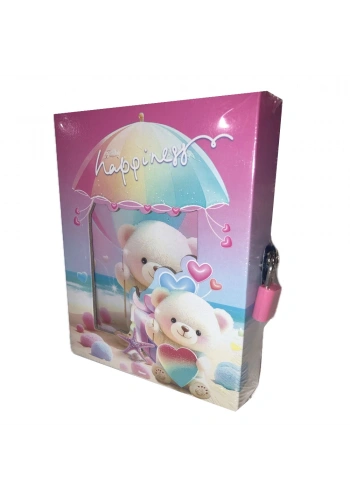 Bafix Hatıra Defteri Kilitli Karışık Desen YH64K-KRŞ