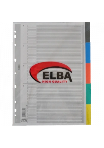 Bafix Seperatör 5 Renkli Karton A4