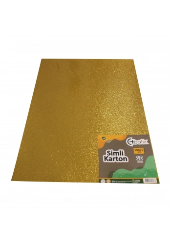 Bafix Simli Karton 50x70 Altın (Gold)