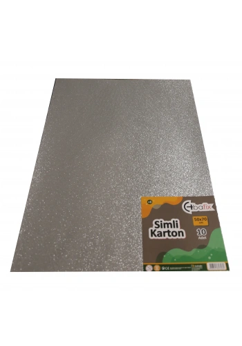 Bafix Simli Karton 50x70 Gümüş (Silver)