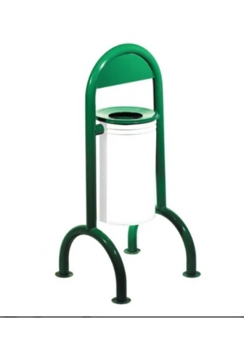 Bahçe Tipi Boyalı Şapkalı Çöp Kovası ( 1 Adet )