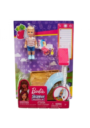Barbie Bebek Bakıcısı Temalı Oyun Setleri FXG94
