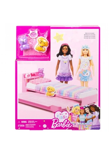 Barbie İlk Bebeğim Barbienin Yatağı Oyun Seti HMM64
