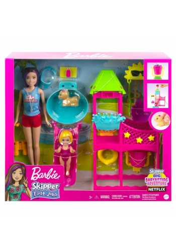 Barbie Skipperın Su Parkı Eğlencesi Oyun Seti HKD80