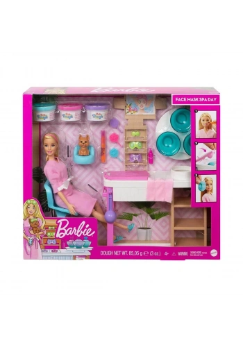 Barbie Wellness Yüz Bakımı Yapıyor Oyun Seti GJR84