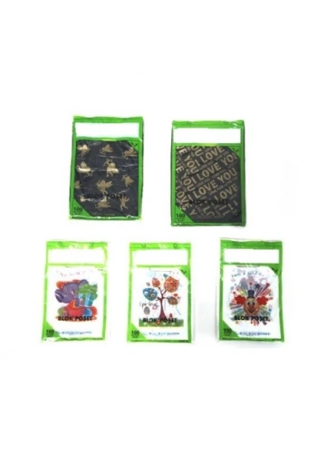 Baskılı El Geçme Blok Poşet 2 No 26x38 cm ( 3000 Adet )