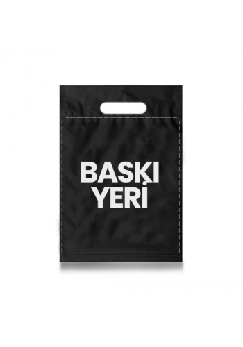 BASKILI SİYAH EL GEÇMELİ MAĞAZA POŞETİ 2o kg
