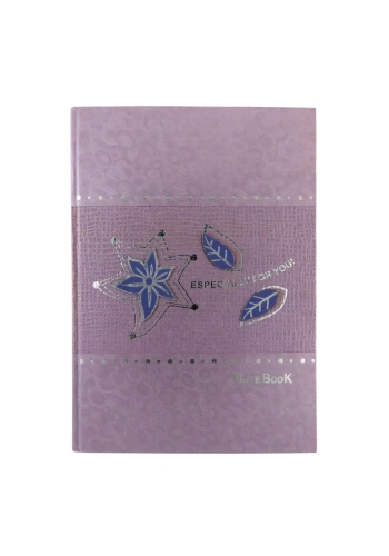 Bayındır Sert Kapak El Yapımı Elite Defter A4 70gr Kareli 80yp Çiçekli