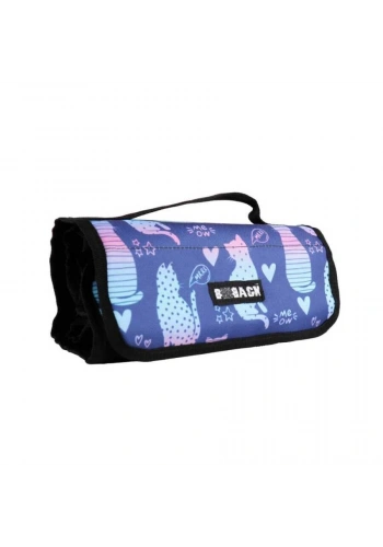 BBack 4 Bölümlü Kalem Çantası / Kalemlik / Kalem Kutusu KEDİLİ DEGRADE