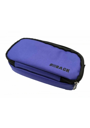 BBack Çift Bölmeli Fonksiyonel Kalem Çantası 22x10,5x6cm - Eflatun