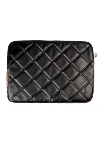 BBack Laptop Çantası Kapitone Siyah 25x36cm