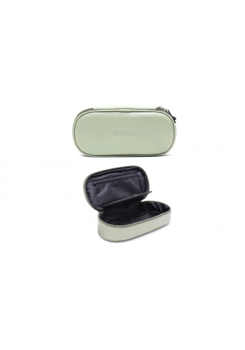 Bback Oval Deri Kalemlik / Kalem Kutusu PASTEL MİNT YEŞİLİ