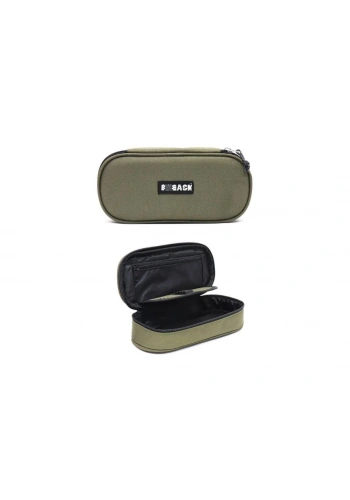 Bback Oval Kumaş Kalemlik / Kalem Kutusu HAKİ YEŞİL