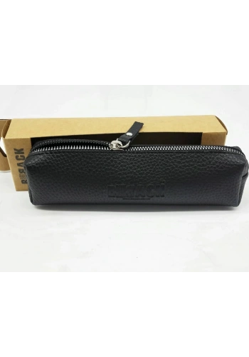 BBack Sanatsal Deri Kalemlik Siyah