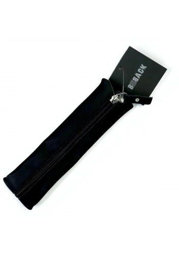 BBack Sanatsal Lastikli Deri Kalemlik 20cm Siyah