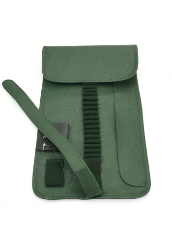 BBack Sanatsal Rulo Kalemlik Deri 36lı Haki Yeşil