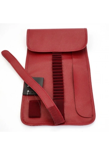 BBack Sanatsal Rulo Kalemlik Deri 36lı Kırmızı