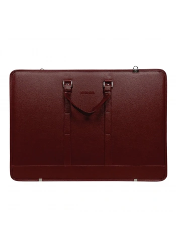 BBack Suni Deri Proje Çantası 40x55cm Bordo