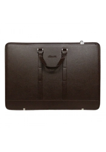 BBack Suni Deri Proje Çantası 40x55cm Kahverengi