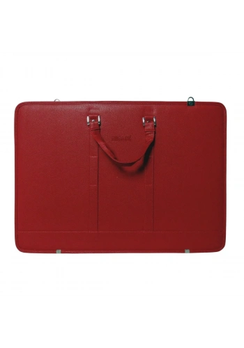 BBack Suni Deri Proje Çantası 40x55cm Kırmızı