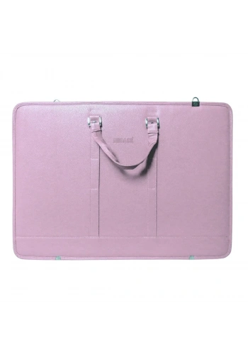 BBack Suni Deri Proje Çantası 40x55cm Lila