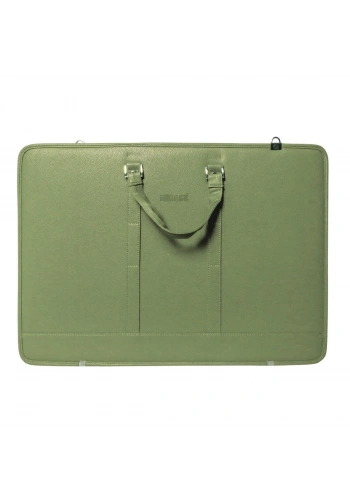 BBack Suni Deri Proje Çantası 40x55cm Mint