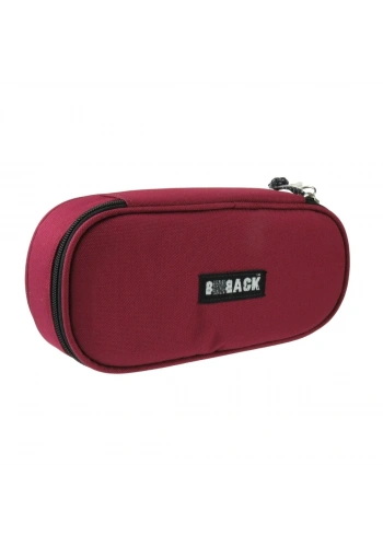 BBack Tek Bölmeli Fonksiyonel Kalem Çantası 22x10,5x6cm Vişne