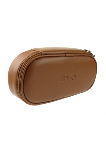 BBack Tek Bölmeli Fonksiyonel Kalem Çantası Deri Taba