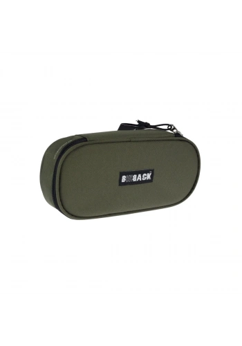 BBack Tek Bölmeli Fonksiyonel Kalem Çantası Kumaş Haki