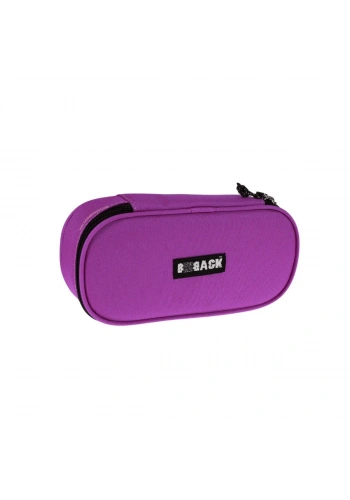 BBack Tek Bölmeli Fonksiyonel Kalem Çantası Kumaş Lila