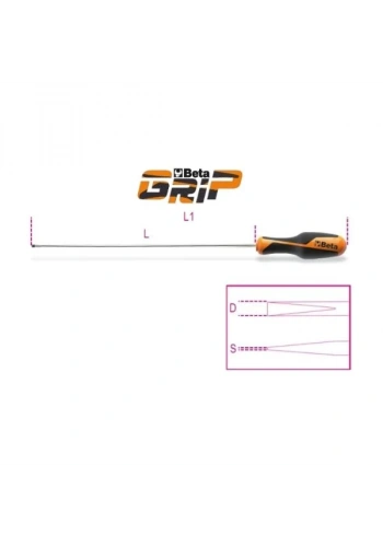 Beta Uzun Düz Tornavida 1264L 6,5X400