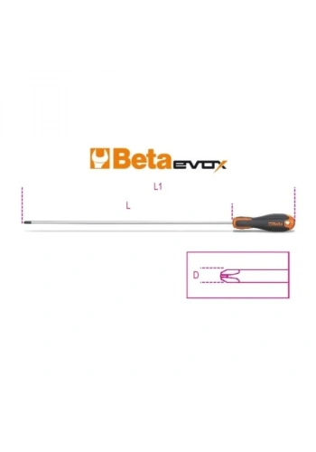 Beta Uzun Yıldız Tornavida 1202EL 4,5X400