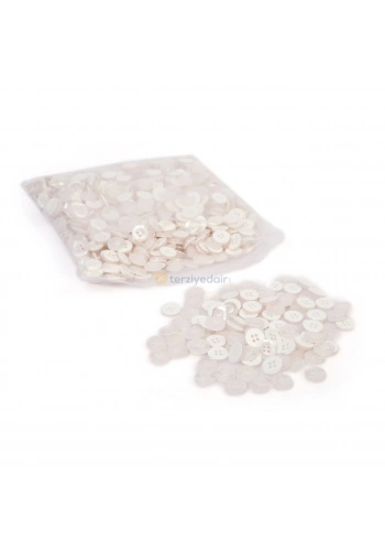 Beyaz Gömlek Düğmesi 100 Adet