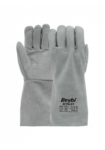 Beybi Eko Kaynakçı Deri İş Eldiveni Uzun Konç