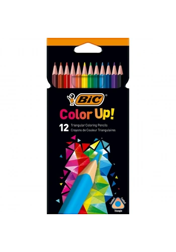 Bic Color Up Üçgen Kuru Boya Kalemi 12 Renk